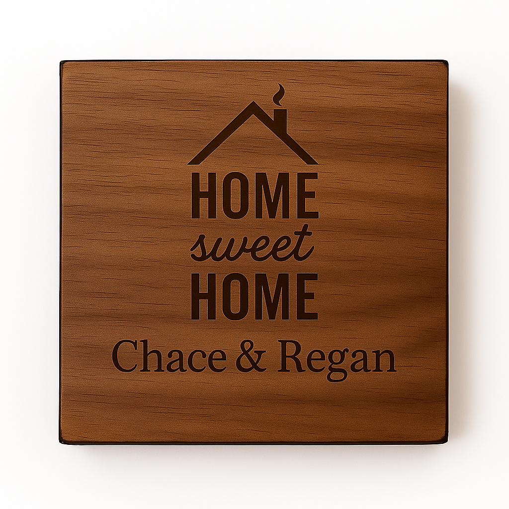 Personalized Realtor Coasters – Custom Engraved Closing Gift for Clients, New Home & Housewarming