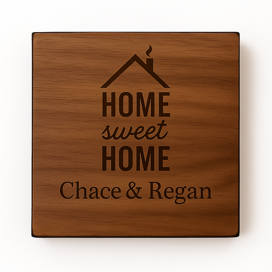 Personalized Realtor Coasters – Custom Engraved Closing Gift for Clients, New Home & Housewarming